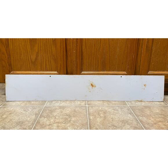 Vintage Single Sided Self Serve Gas Station Pump Sign 6”x36” Metal Decor 49B - Picture 2 of 2